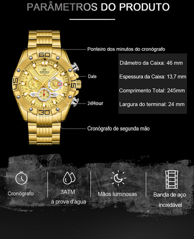 Relógio Naviforce Masculino 8019 Luxury