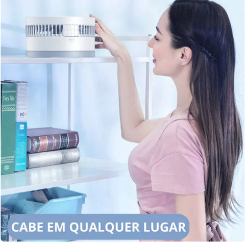 Ventilador Portátil Silencioso Recarregável Inteligente - Super Air™