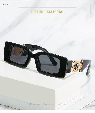 Óculos de Sol Feminino Retangular Vintage Premium Original
