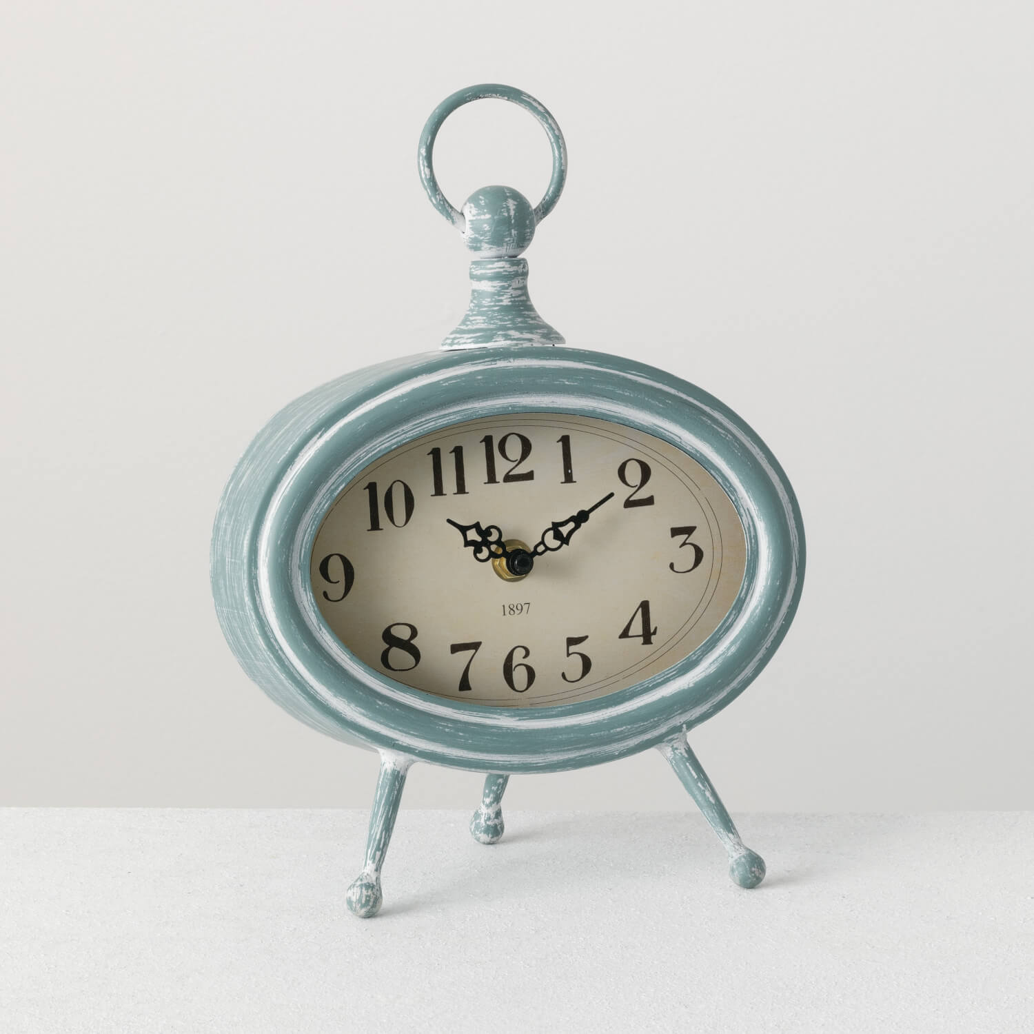Sullivans Desk Clock 10.5"H Blue