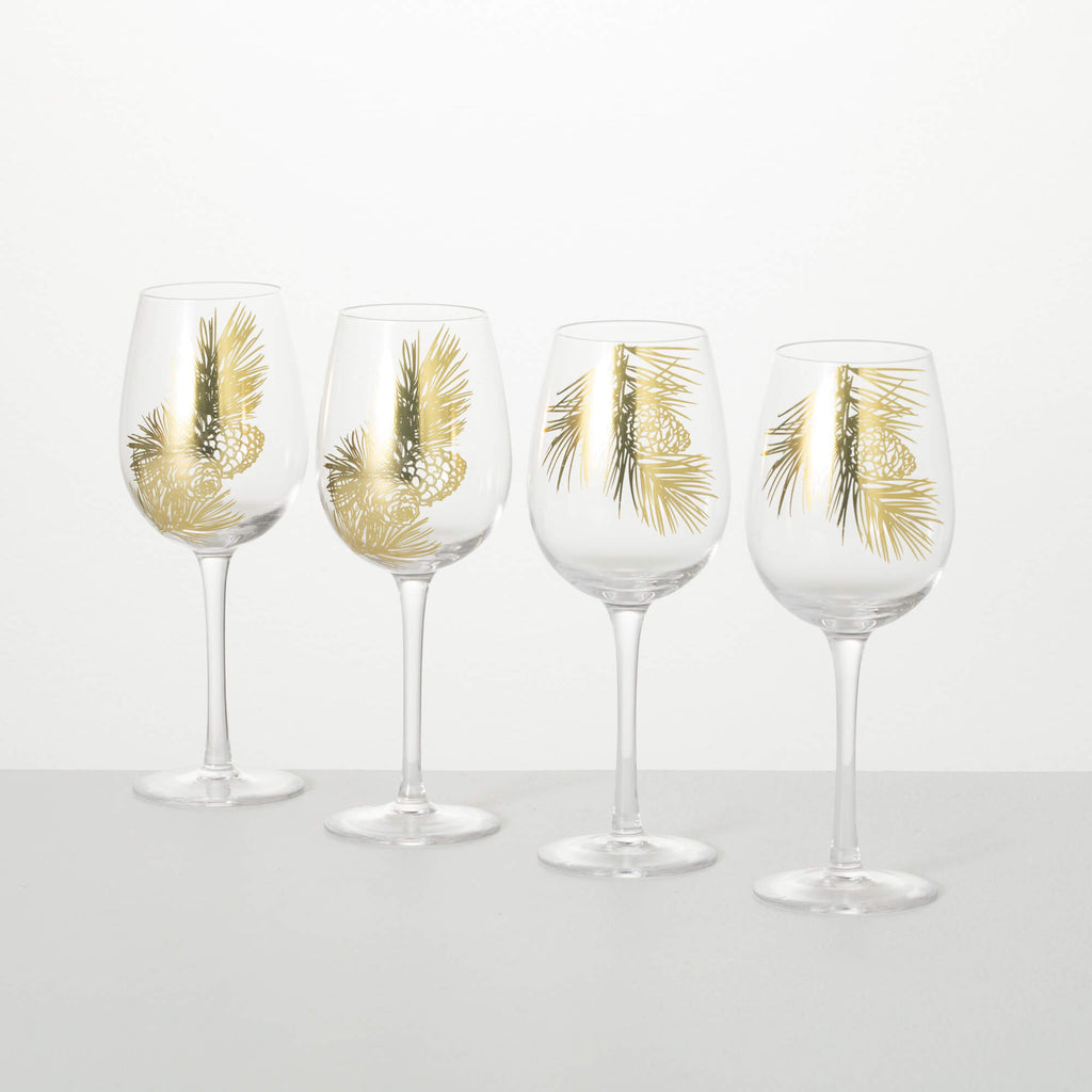 Snowflake Wine Glass Set Of 4
