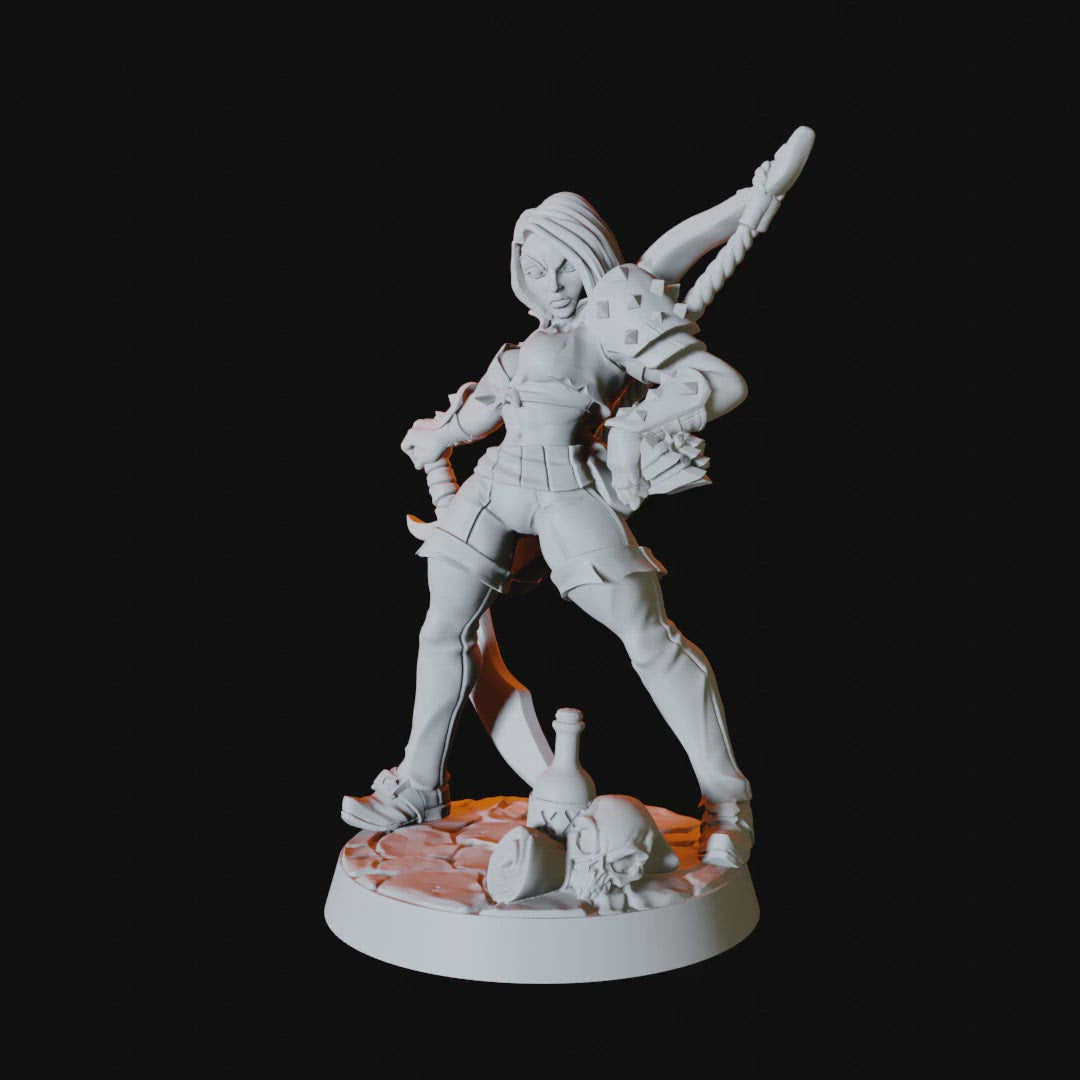 D&D NMM W06 Elf Fighter Female unpainted miniature