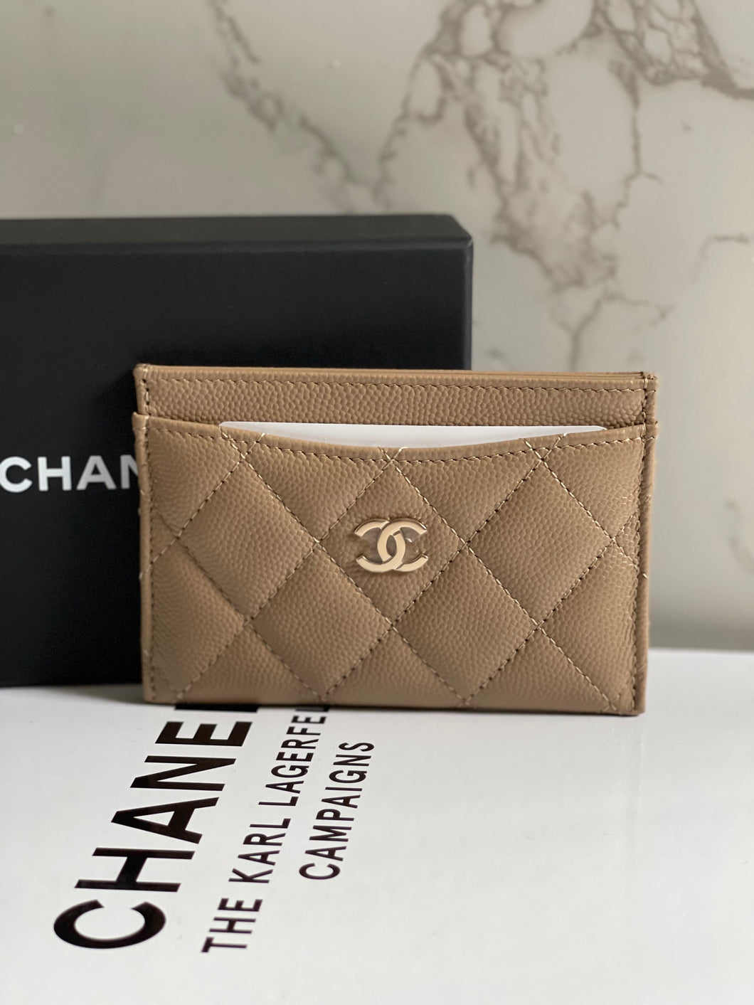 Chanel Card Holder Beige
