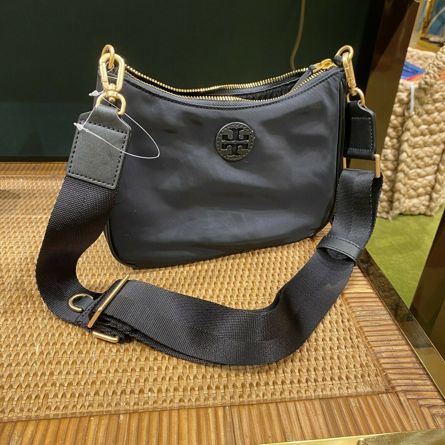 TORY BURCH NYLON WEB MINI HOBO SHOULDER BAG – GHV Store