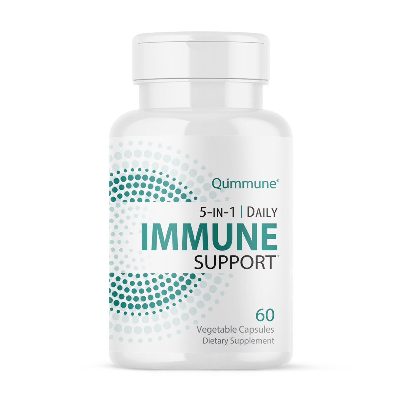 Qummune 5-in-1 Daily Immune (60) Bottle Front.jpg__PID:13bc2636-0938-4191-80be-cb6547df1a93