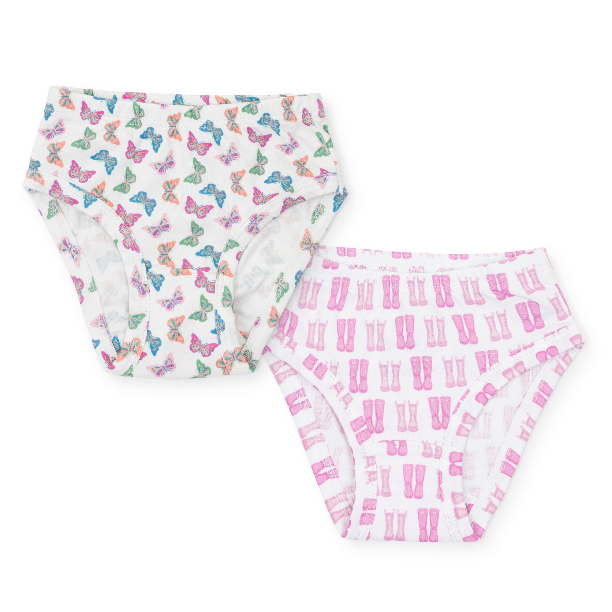 Lyra Kids Pink & Black Cotton Regular Fit Panty (Pack of 12