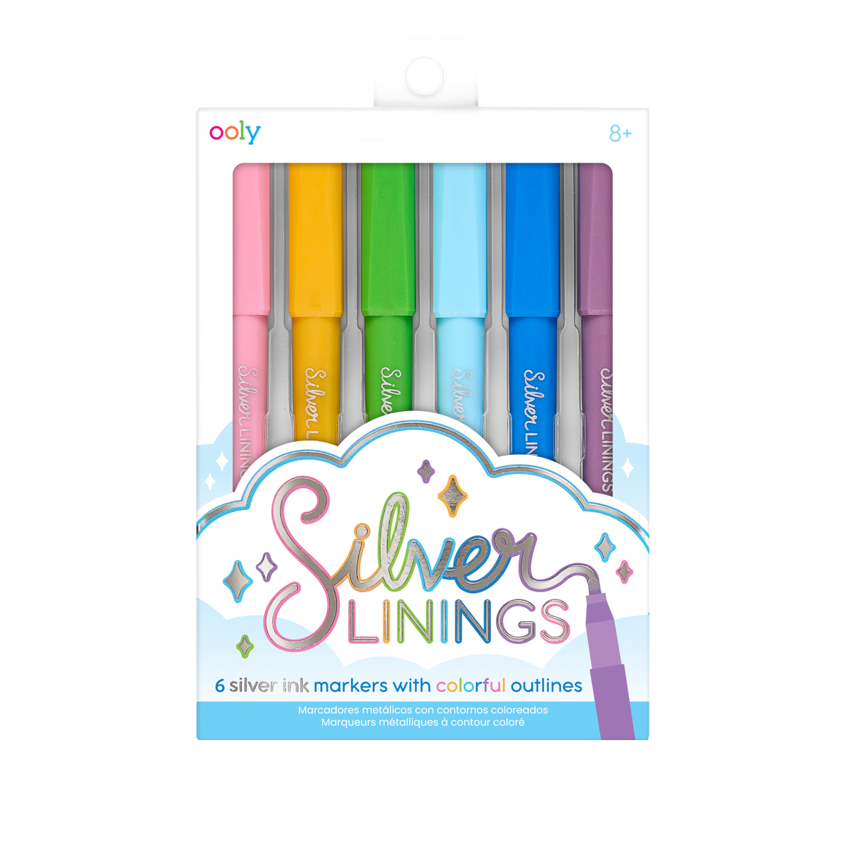 Ooly - Rainbow Sparkle Glitter Markers - Set of 15