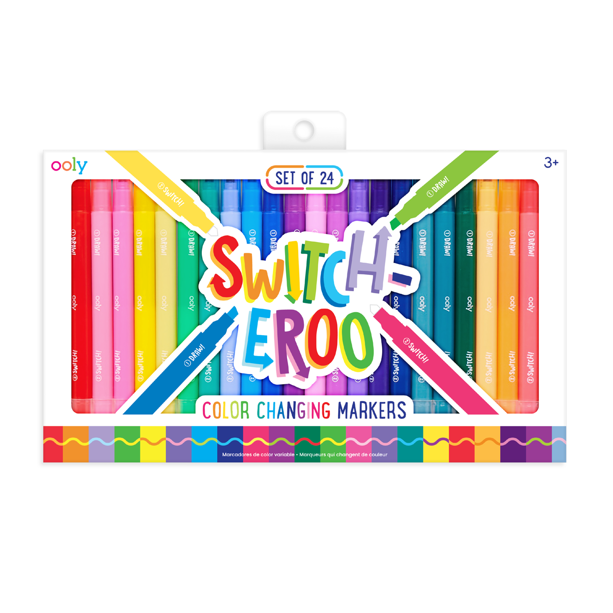 Ooly - Rainbow Sparkle Glitter Markers - Set of 15