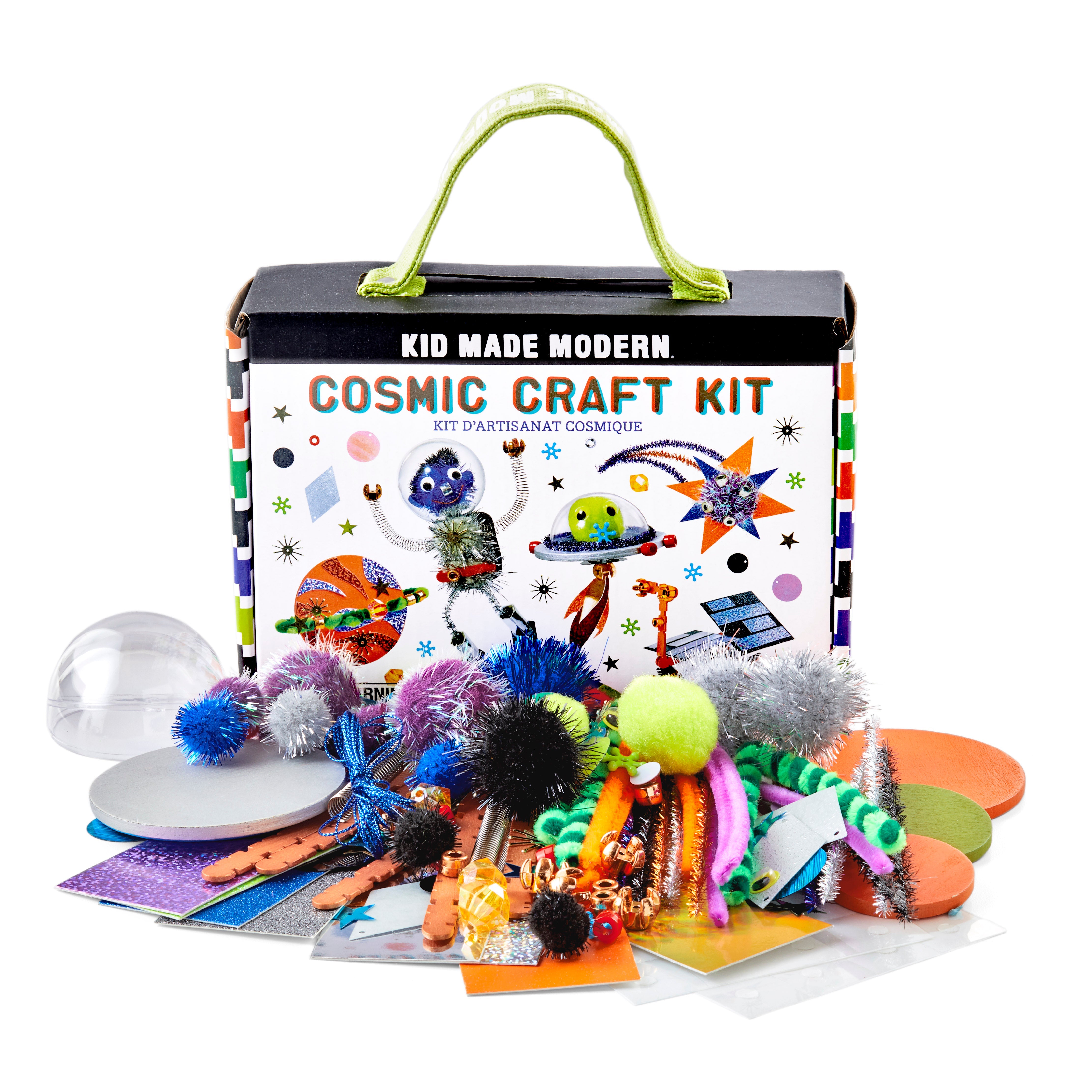 Kid Made Modern - Christmas Craft Party Kit - 175+ Piece Collection - DIY  Kids Crafts - Bulk Craft Set - Create Your Own Art - Includes Holiday