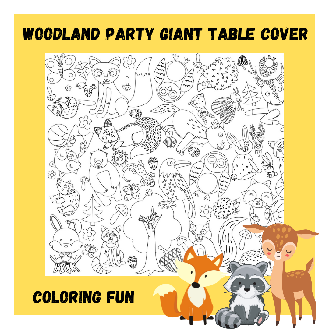 Christmas Coloring Table Cover