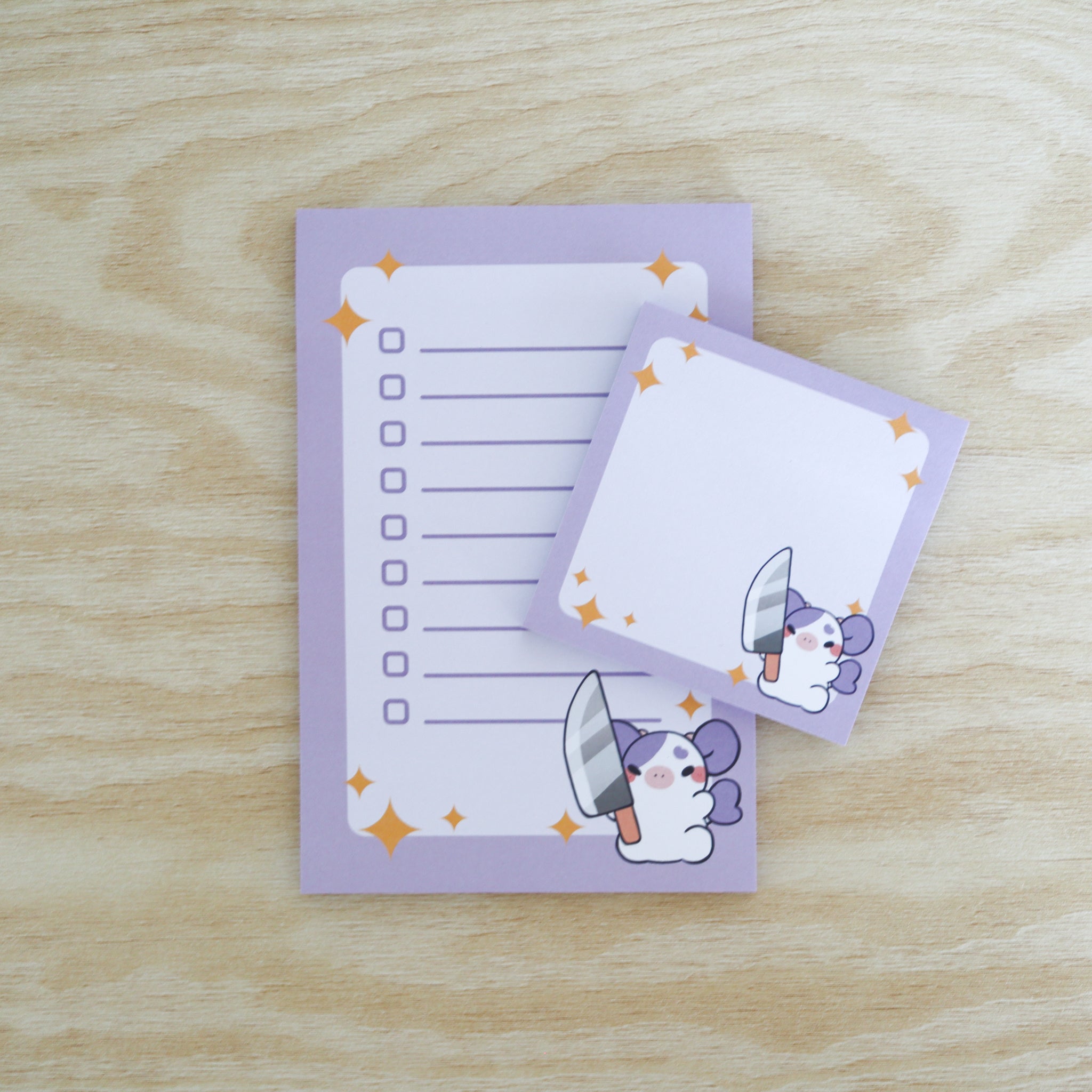 Berry Purple Cow Sticky Note & Notepad Bundle