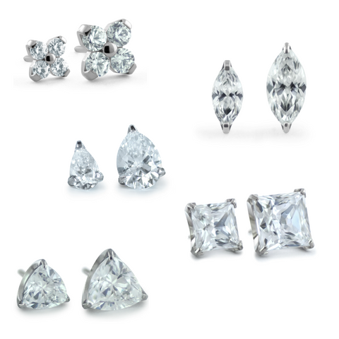 Featuring multiple faceted gems set into various prong settings