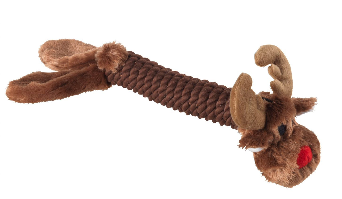 reindeer rope dog toy