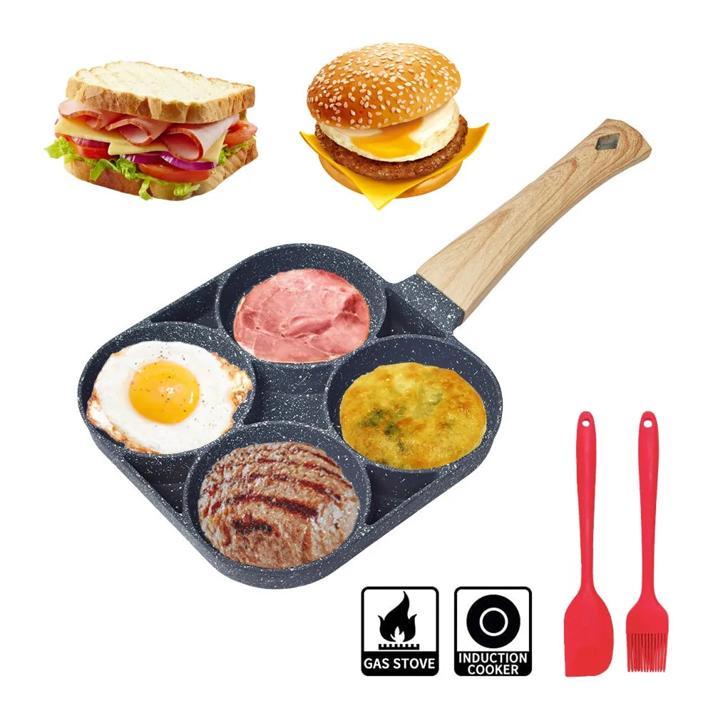 2/4 Hole Thickened Omelet Pan Non-stick - Purtly product image