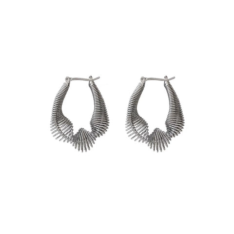 Metropolis Silver Plated Earrings by Videmu Omnia