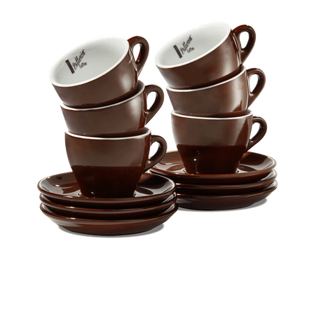 Konitz Coffee Bar Cappuccino Coffee Cups Set with Saucers, White Cappuccino  Cups Set of 4 - 6 oz Cof…See more Konitz Coffee Bar Cappuccino Coffee Cups
