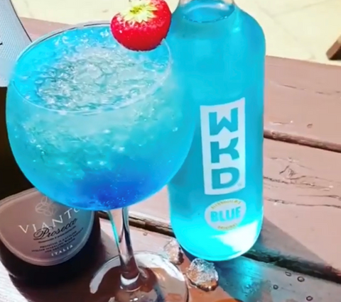 blue monday WKD cocktail