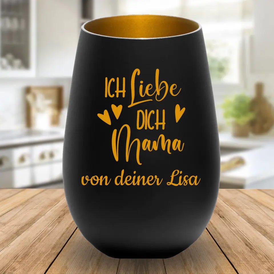 Windlicht - Ich liebe dich Mama - drink4friends product image