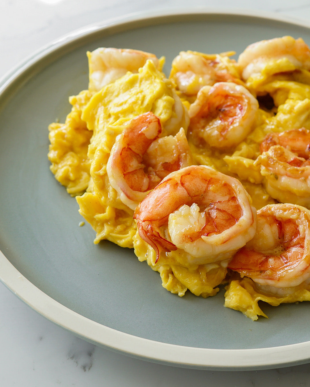 Scrambled Eggs with Prawns 