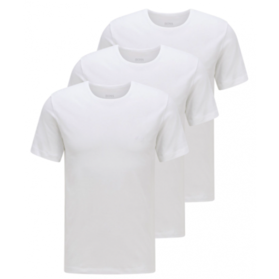 Billede af Hugo Boss T-shirts 3 stk. pakke Hvid med rund hals - WeDoBetter.dk