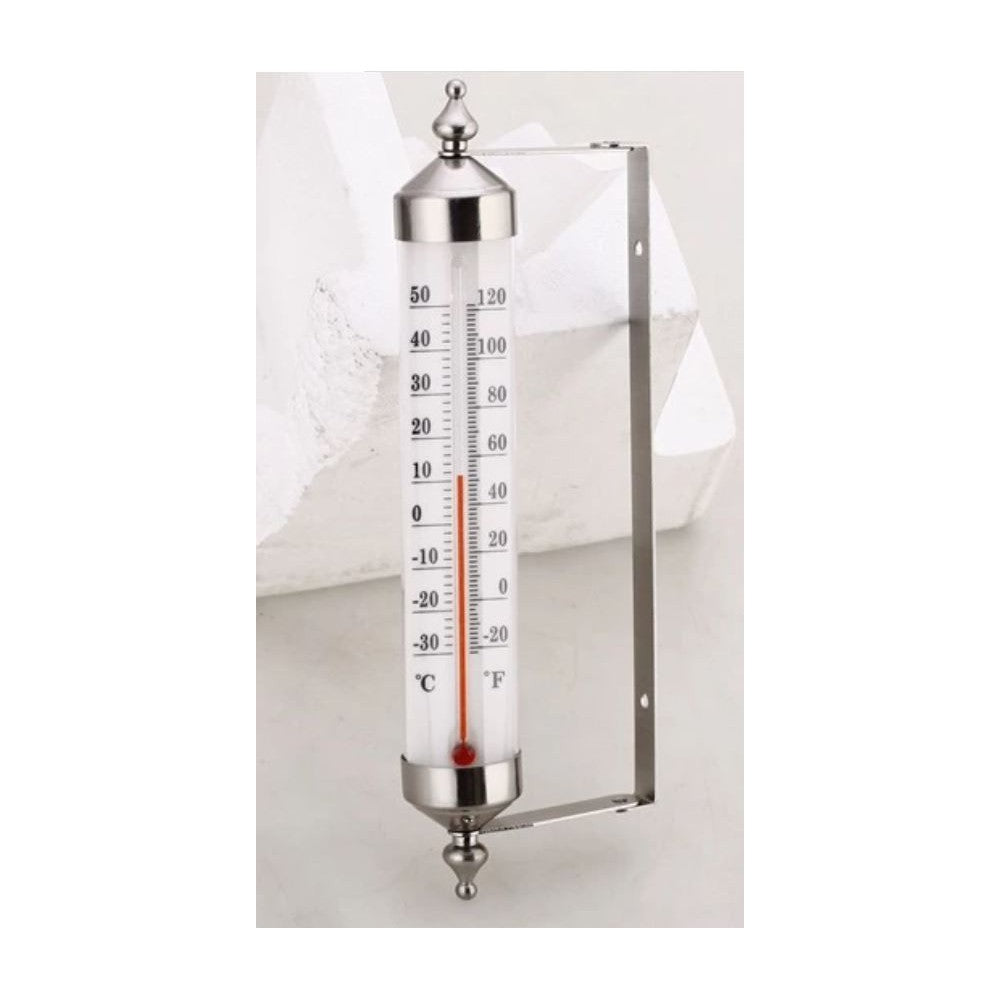 Billede af Udendørs termometer i sølv eller kobber, flot design - WeDoBetter.dk
