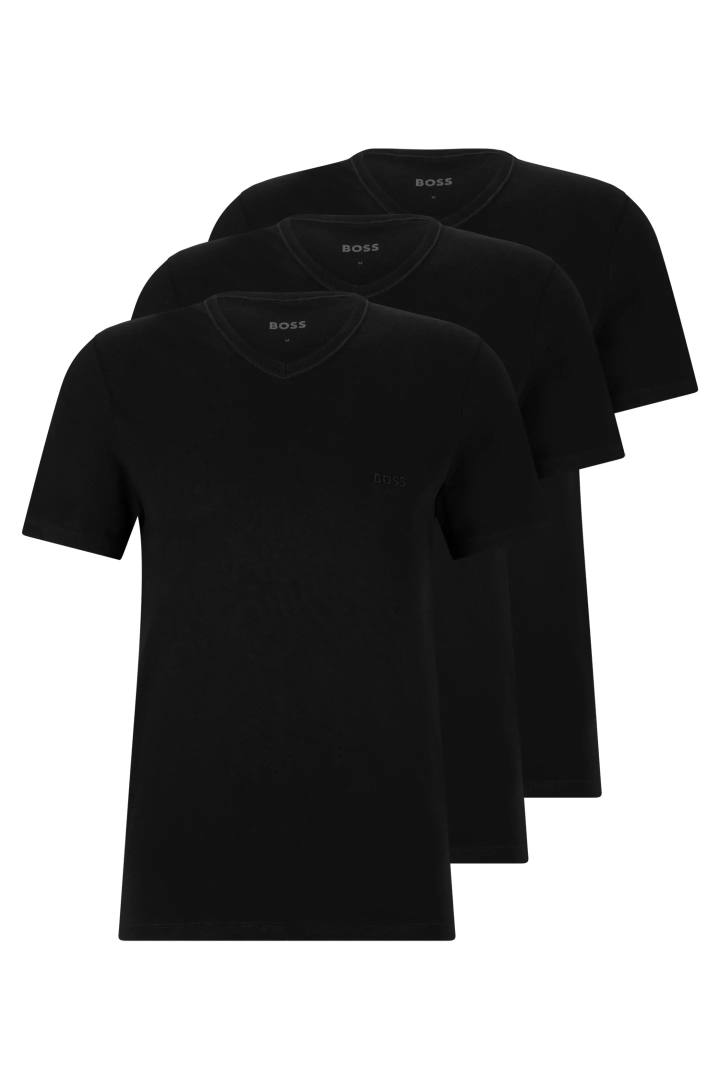 Se Hugo Boss T-shirts 3 stk. pakke Sort - WeDoBetter.dk hos WeDoBetter