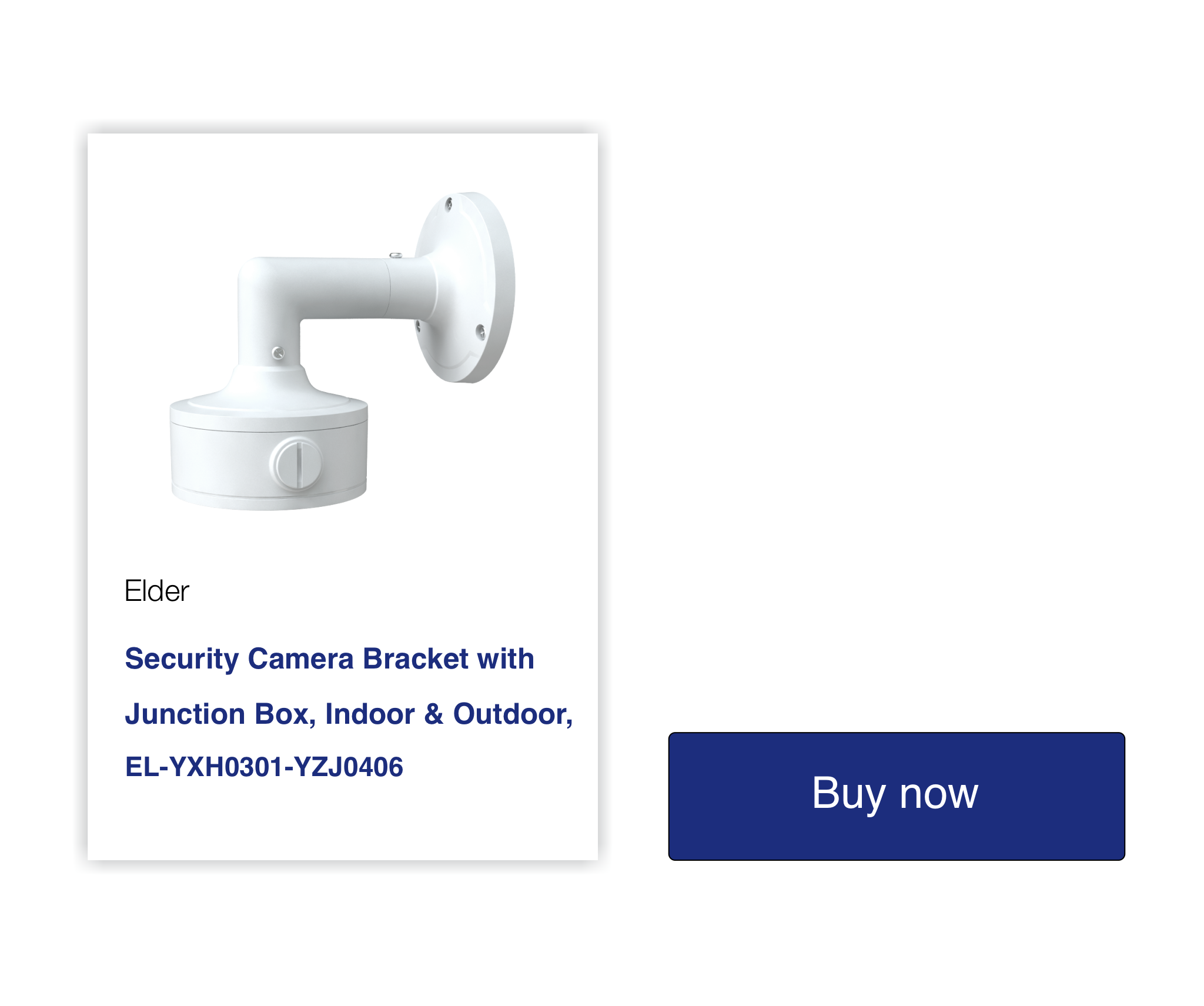 Elder 4K security camera systems from Ultimate-I series are frequently bought with junction boxes and brackets. Security camera junction boxes and brackets protect the camera connectors and cables from vandalism and deter the tamper. Junction boxes make the installation more elegant, clean, and professional.