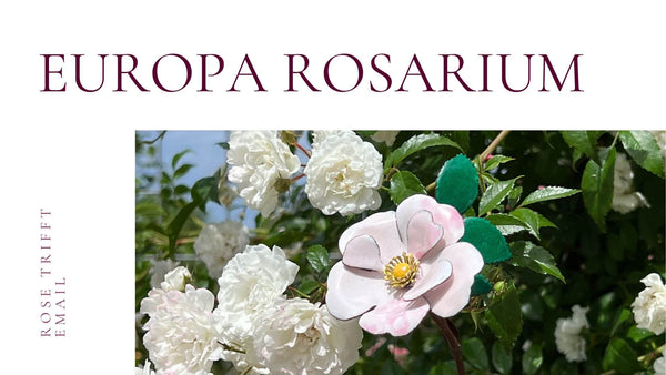 Europa Rosarium, Rose trifft Kunst, Rose kupfer emailliert