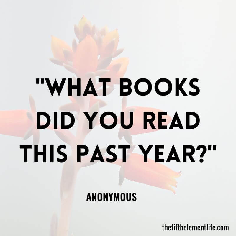 "What books did you read this past year?"-Journal Prompts About Your Home Environment