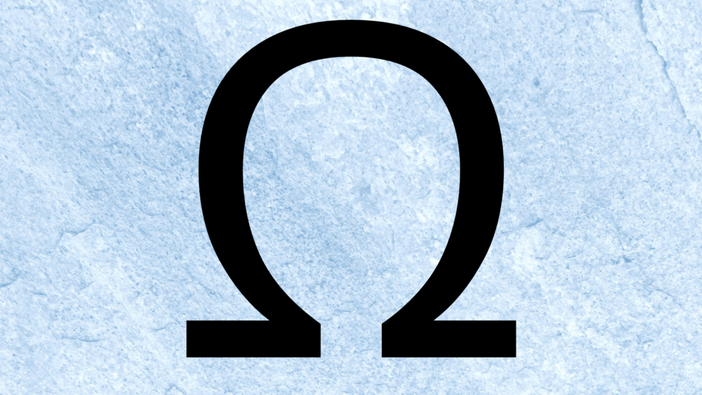 greek omega symbol