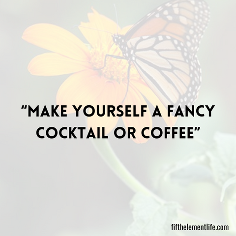 Make yourself a fancy cocktail or coffee