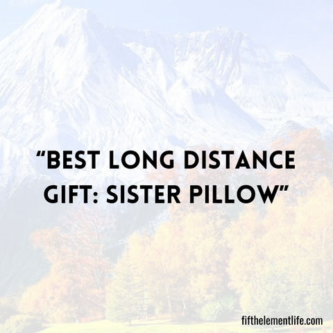 Best Long Distance Gift: Sister Pillow