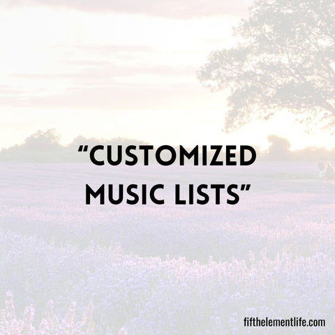 Customized Music Lists