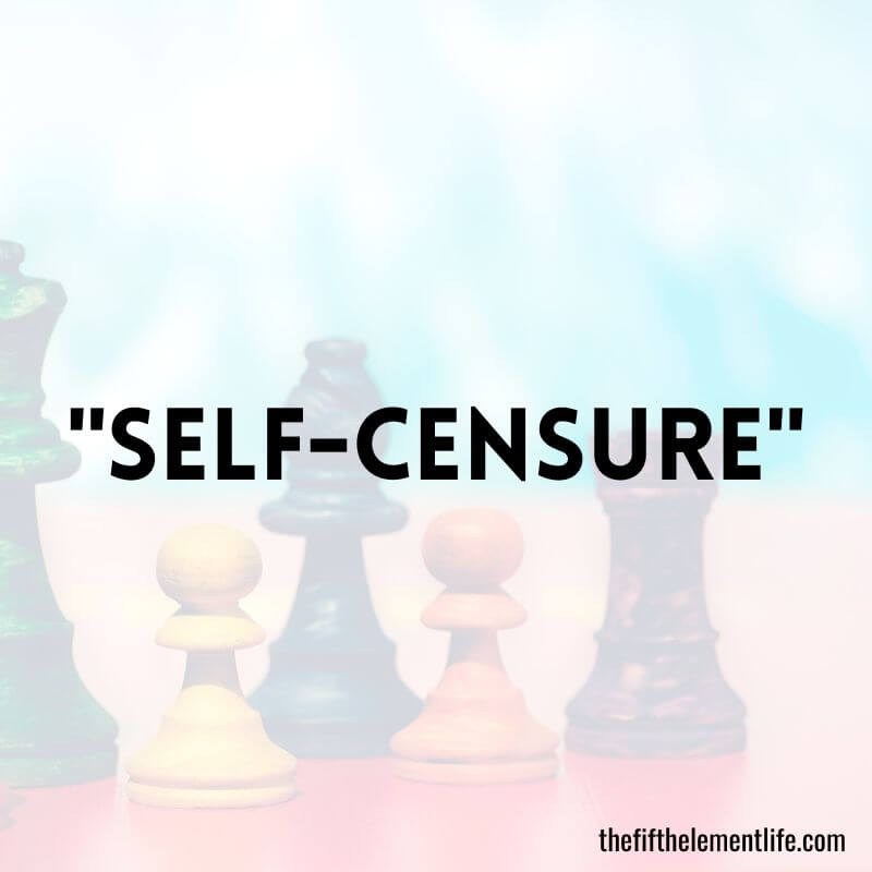 "Self-censure"