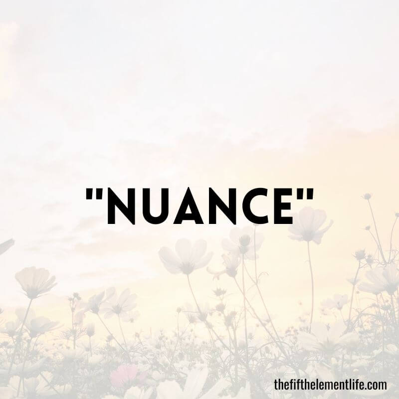 "Nuance"