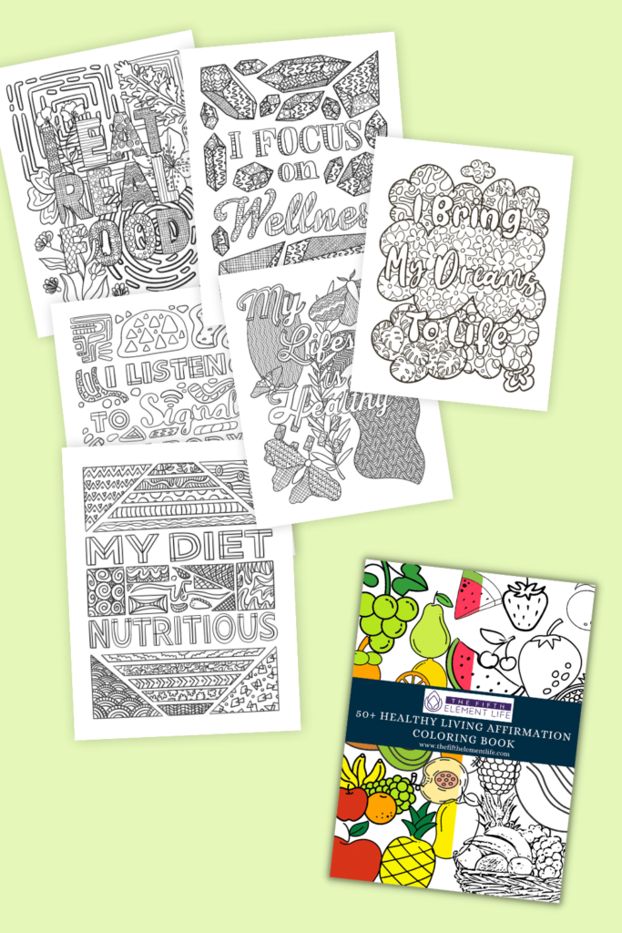 Healthy Living Affirmation Coloring Book