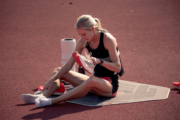 Emma Coburn Warmup