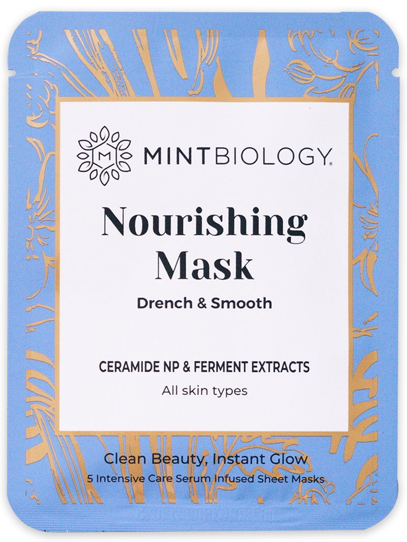 MINTBIOLOGY | Nourishing Korean Sheet Masks | Drench & Smooth