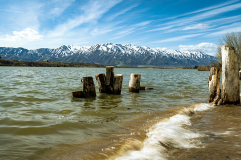 Waves in Hyrum Reservoir Spring 2022