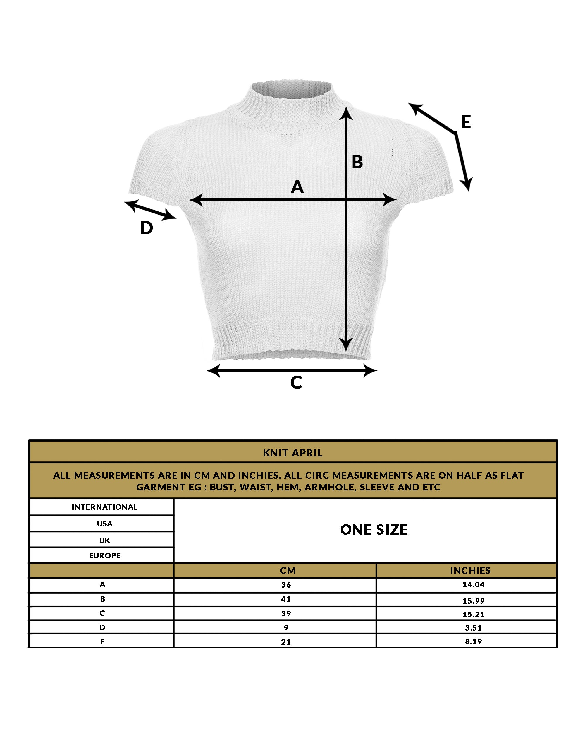 love anchor size guide girls top knit april