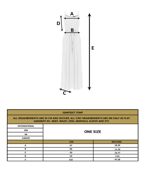 love anchor girls jumpsuit pimp size guide