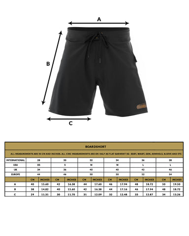 love anchor size guide mans bottom boardshort