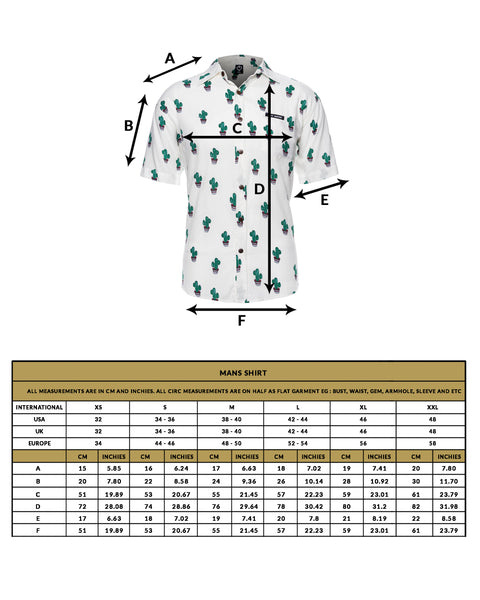 love anchor men's shirt tropical size guide