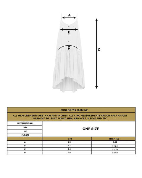 love anchor mini dress jasmine size guide