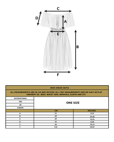 love anchor mini dress safia size guide
