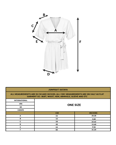 love anchor girls play suit kataya size guide