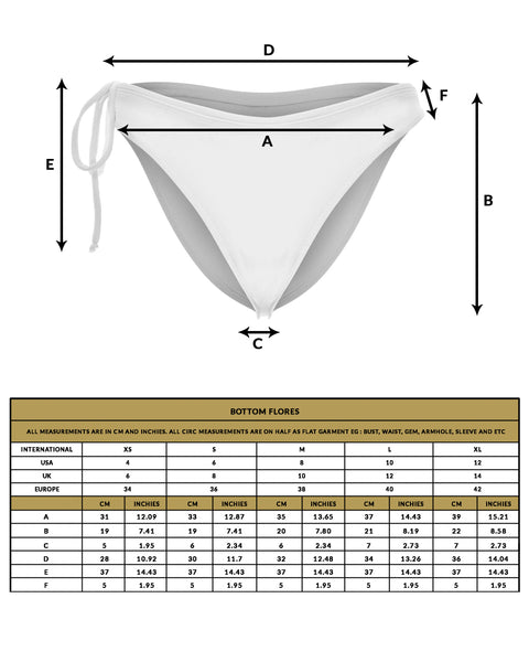 love anchor bikini bottom flores size guide