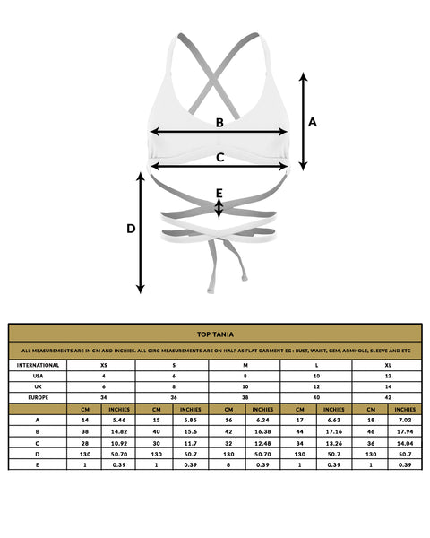 love anchor bikini top tania size guide