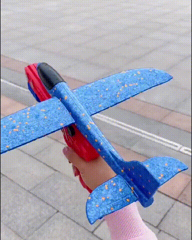 Brinquedo Super Lançador de Avião Planador com 2 Aviões
