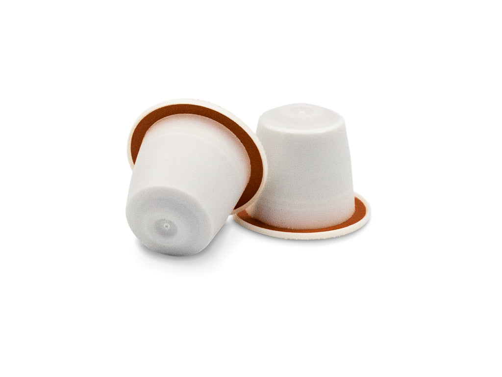 Brown spice coffee capsules.